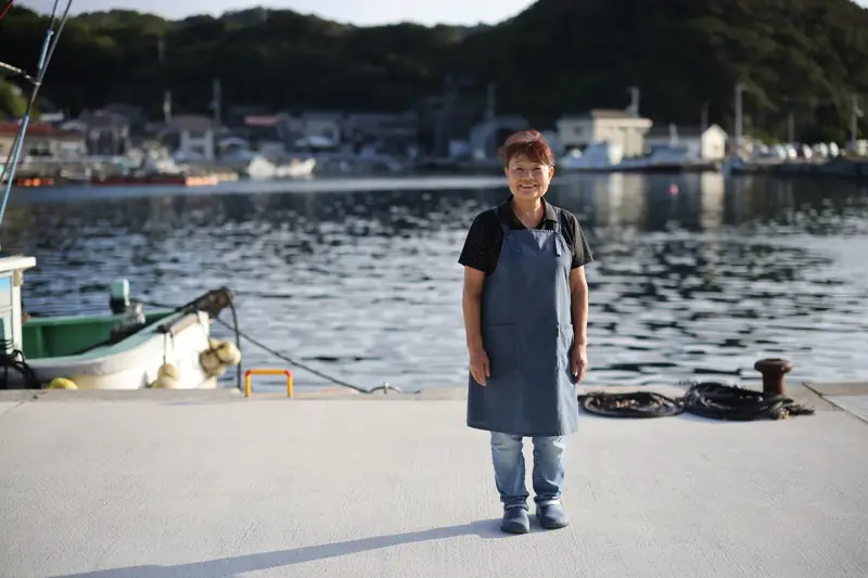 港で働く人のポートレート
